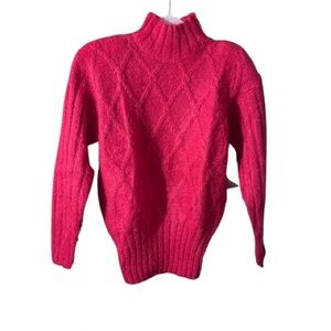 Vintage Raspberry 80’s Turtleneck Sweater NWT